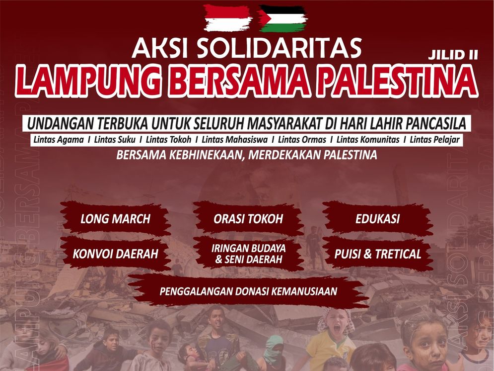 Aksi Solidaritas Lampung Bersama Palestina