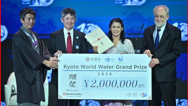 Aktif Promosikan Sanitasi, Wanita Muda Asal Lampung Terima Kyoto World Water Grand Prize 2024