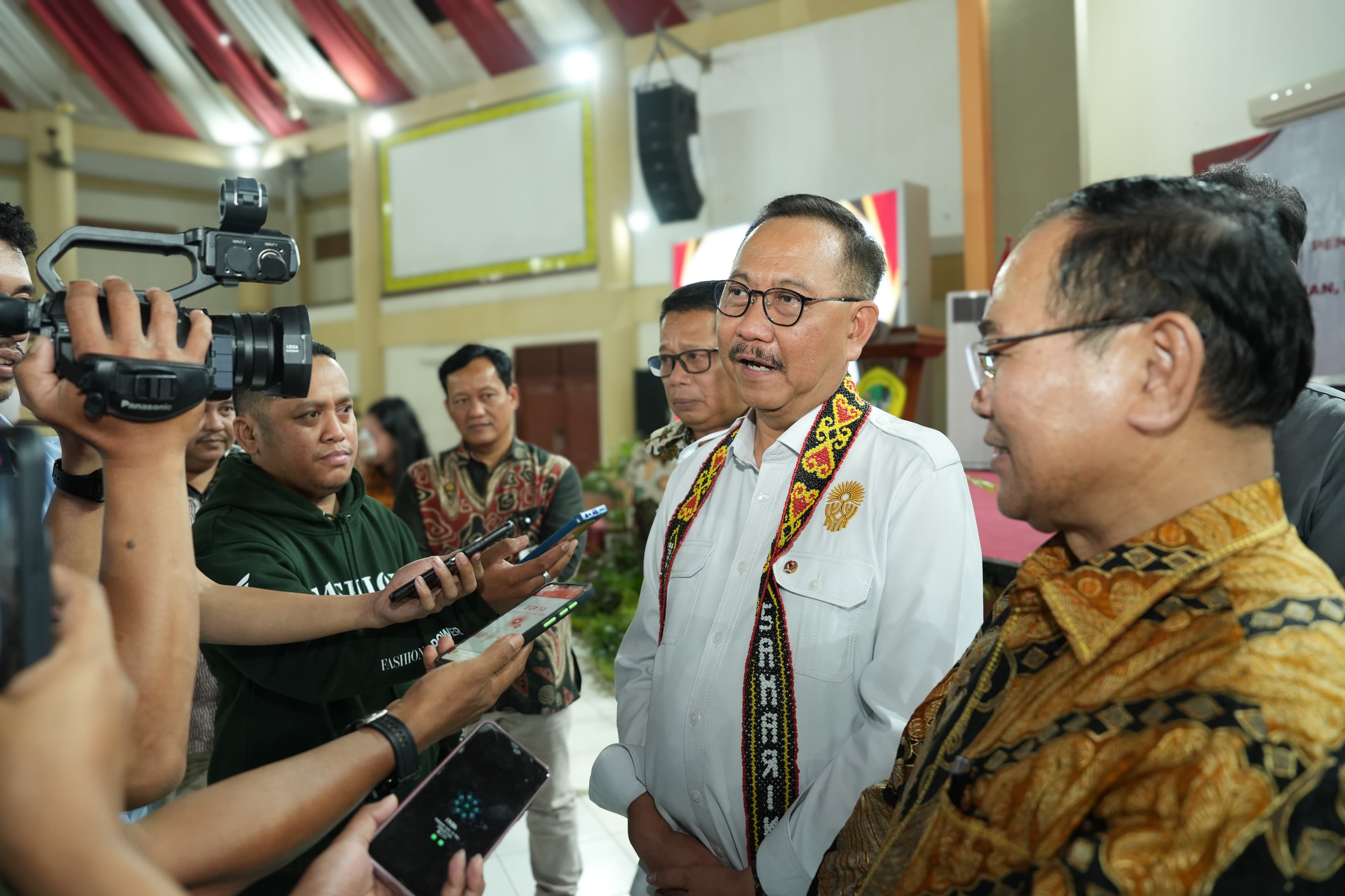 Kepala Otorita IKN Bambang Susantono ketika memberikan keterangan kepada pers pada Rabu 29 Mei 2024