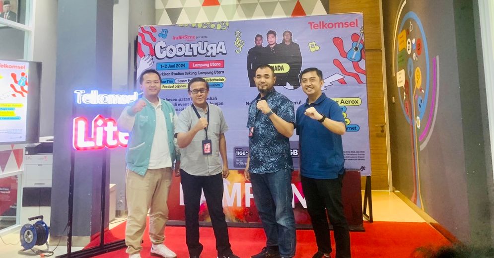 Telkomsel Siap Helat Cooltura 2024 di Stadion Sukung, Kotabumi pada 1-2 Juni 2024. 