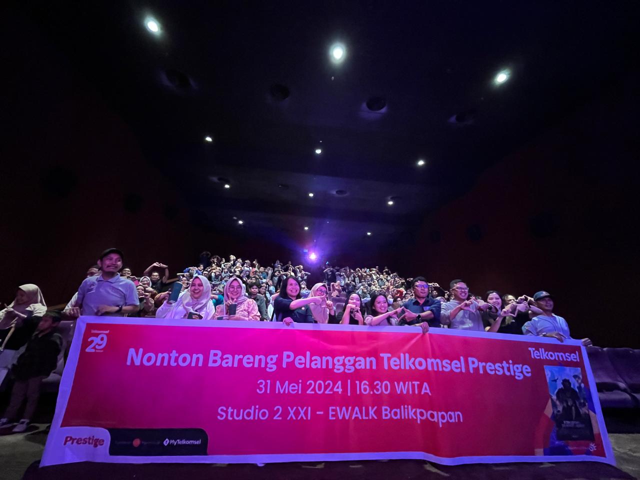 Telkomsel Nonton Bareng di Balikpapan, Apresiasi bagi Pelanggan Setia Telkomsel Prestige pada Jumat 31 Mei 2024