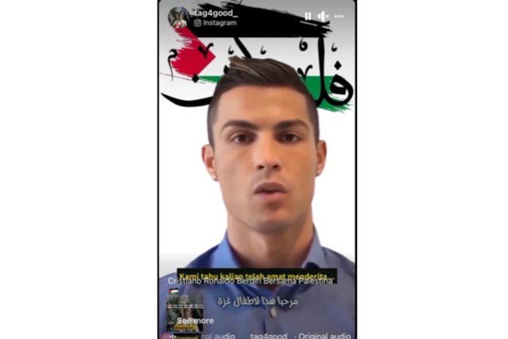 Ronaldo Dukung untuk Anak-Anak Palestina, Simak Yuk Fakta Sesungguhnya