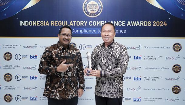  Penuhi Kewajiban Kepatuhan Hukum, Jasa Raharja Sabet Penghargaan Indonesia Regulatory Compliance Award 2024
