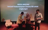 Acara Media Briefing "Inisiatif Keberlanjutan Cinema XXI untuk Lingkungan" di The Lounge Cinema XXI Plaza Indonesia, Jakarta, Rabu, 5 Juni 2024.