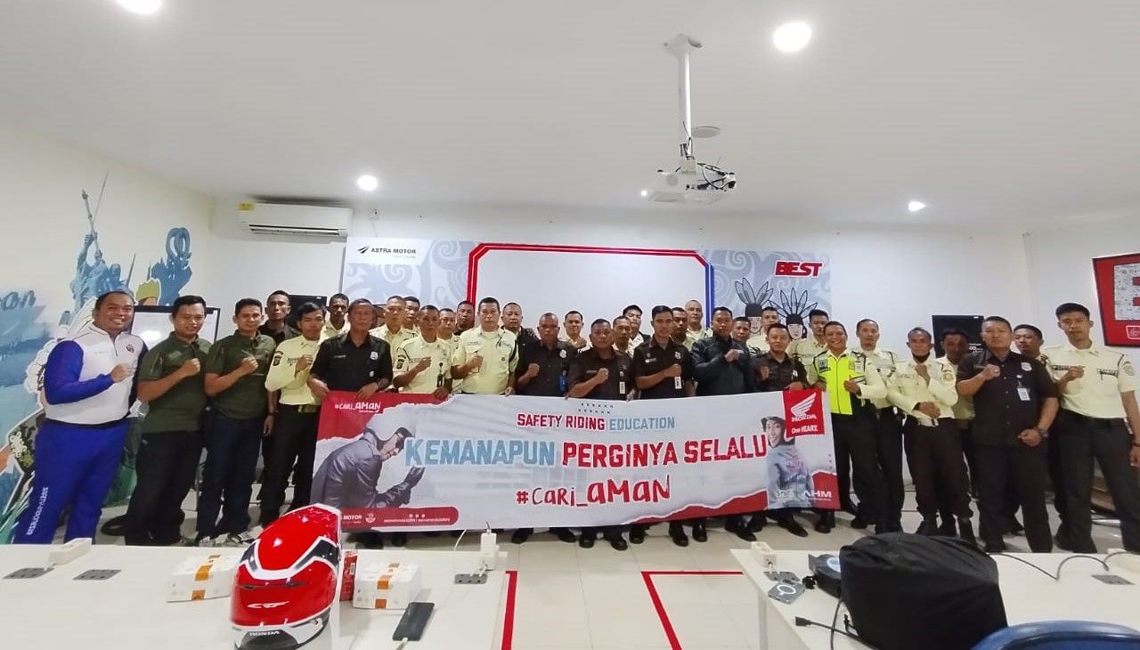 Tingkatkan Kesadaran Berkendara, Astra Motor Kaltim 1 Gelar Sosialisasi Safety Riding  