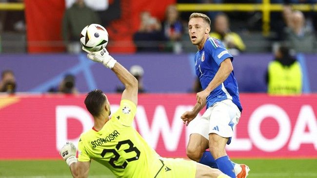 Pertandingan antara Spanyol melawan Italia di ajang Euro 2024 dalam laga kedua Grup B bisa disaksikan melalui link live streaming. 