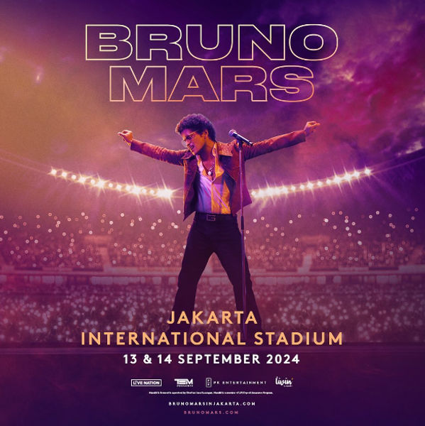 Konser Bruno Mars di Jakarta International Stadium (JIS).