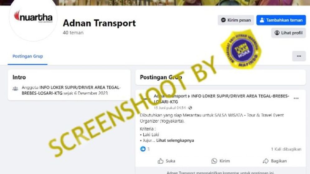 Waspada! Penipuan Lowongan Pekerjaan PT Nuartha Global Indonesia