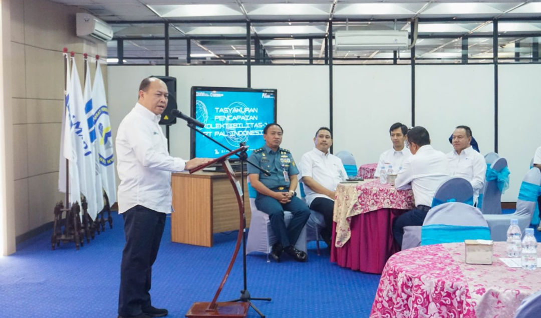 Kaharuddin Juned, CEO PT PAL, Menyampaikan Capaian Perusahaan tahun 2023