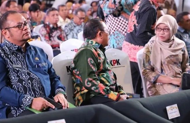 Sekretaris Daerah Provinsi Kalimantan Timur Sri Wahyuni mengikuti Rapat Koordinasi Nasional Pengukuran Indeks Pengelolaan Barang Milik Daerah (BMD) Tahun 2024 di Gedung Merah Putih KPK RI, Rabu (3/7/2024). 