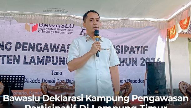 Bawaslu Deklarasi Kampung Pengawasan Partisipatif di Lampung Timur