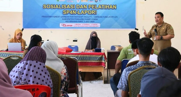 Sosialisasi SP4N Lapor! dan Pelestarian Lingkungan di Kelurahan Riko