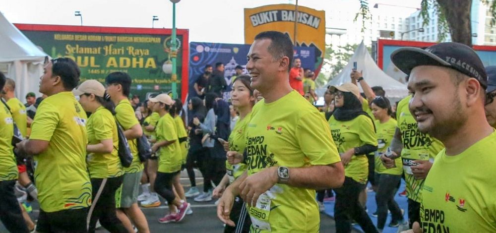 BMPD Medan Run 5K/10K, rangkaian kegiatan GBBWI dan GBBI 2024 di Lapangan Benteng, Medan