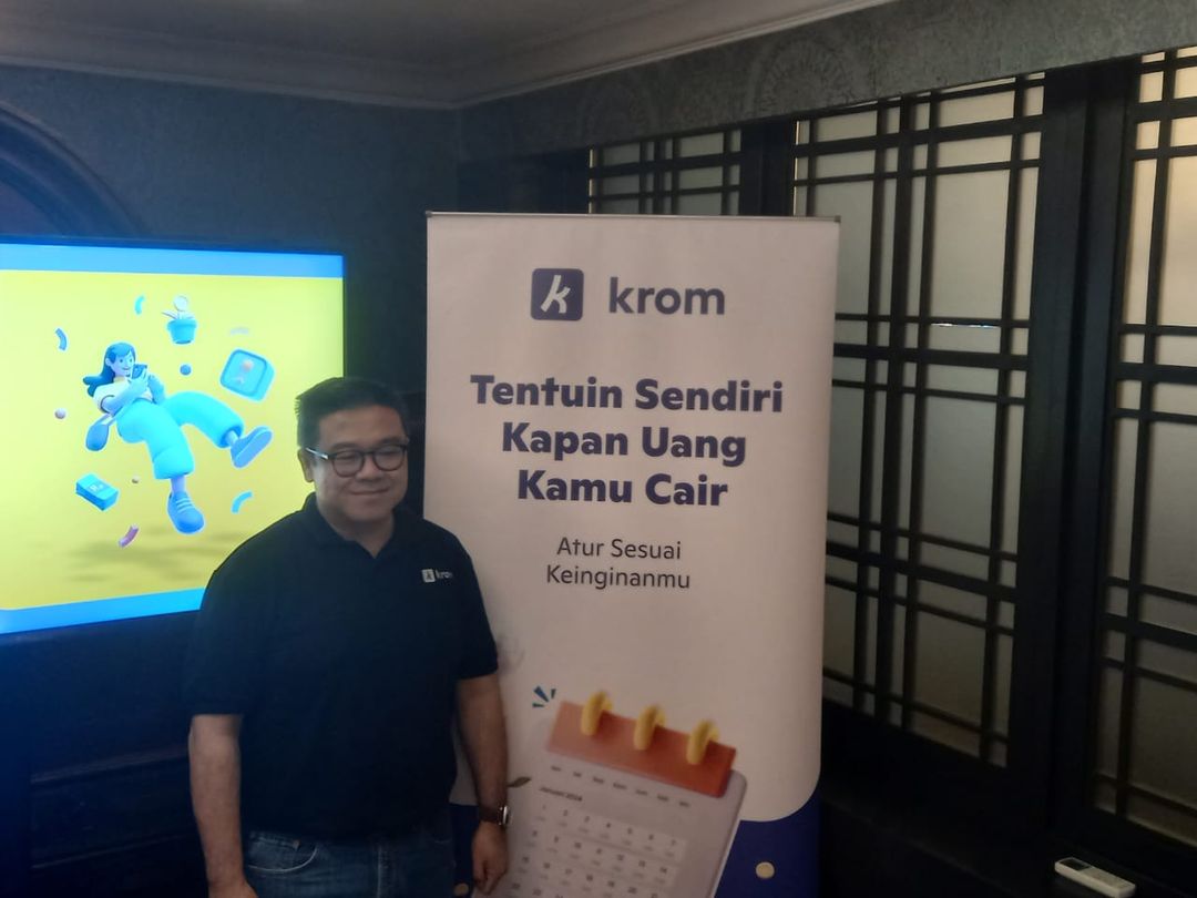 Presiden Direktur PT Krom Bank Indonesia Tbk (BBSI) Anton Hermawan.