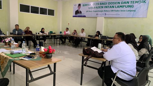 UPT Pengembangan Bahasa UIN Raden Intan Lampung Kembali Gelar Bimtek IELST Bagi Dosen dan Tendik