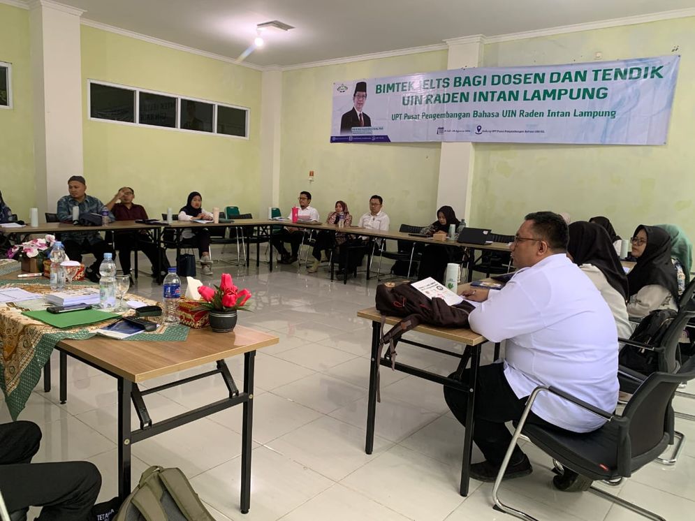 UPT Pengembangan Bahasa UIN Raden Intan Lampung Kembali Gelar Bimtek IELST Bagi Dosen dan Tendik