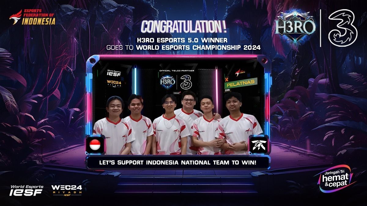 Fnatic ONIC menjadi juara pertama H3RO Esports 5.0 dengan arena pertandingan Mobile Legends: Bang Bang