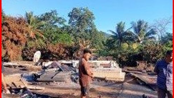 Sungguh Malang, Rumah dan Uang Rp 18 Juta Ludes Dilalap Si Jago Merah,  Istri Roga pun Alami Luka Bakar Serius 