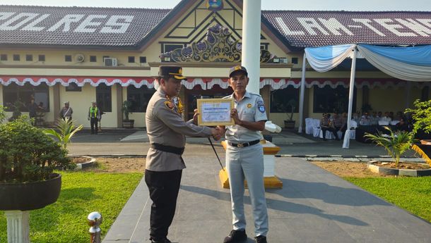 Polres Lampung Tengah Dapat Apresiasi dari Korlantas Polri & Jasa Raharja