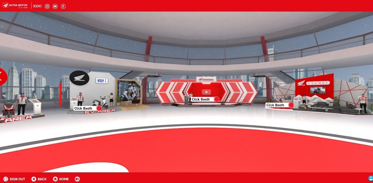 Pameran virtual ini akan menghadirkan berbagai macam motor Honda terbaru. Pengunjung dapat melihat detail spesifikasi, gambar, dan video dari setiap motor dengan mudah.