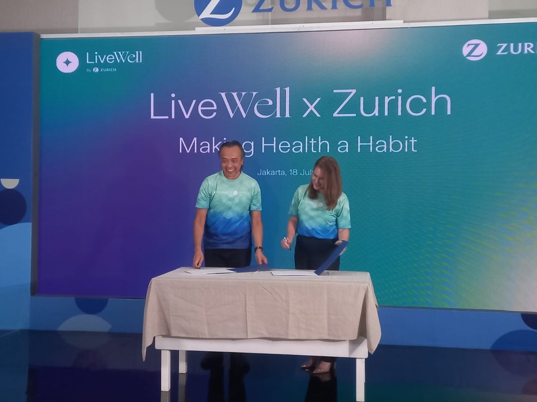 Zurich resmikan aplikasi LiveWell by Zurich untuk membantu para nasabah menjaga kesehatan melalui aplikasi berbasis gaya hidup, Kamis, 18 Juli 2024.