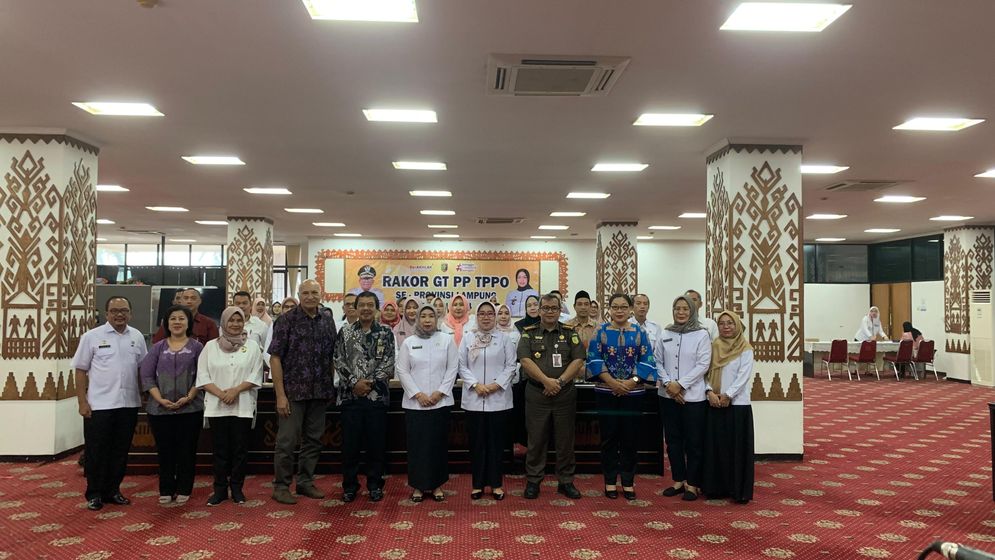 Dinas PPPA Provinsi Lampung bersama stakeholder menggelar Rakor GT PP TPPO tahun 2024