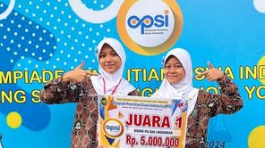Olah Cangkang Telur Jadi Obat Diabetes, Siswi SMPN 5 Yogyakarta Raih Juara I OPSI SMP/MTs Kota Yogyakarta
