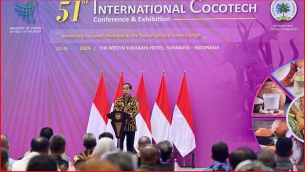 Saat Buka Cocotech Ke-51 di Surabaya, Presiden Jokowi Soroti Potensi Besar Ekonomi Hijau Indonesia