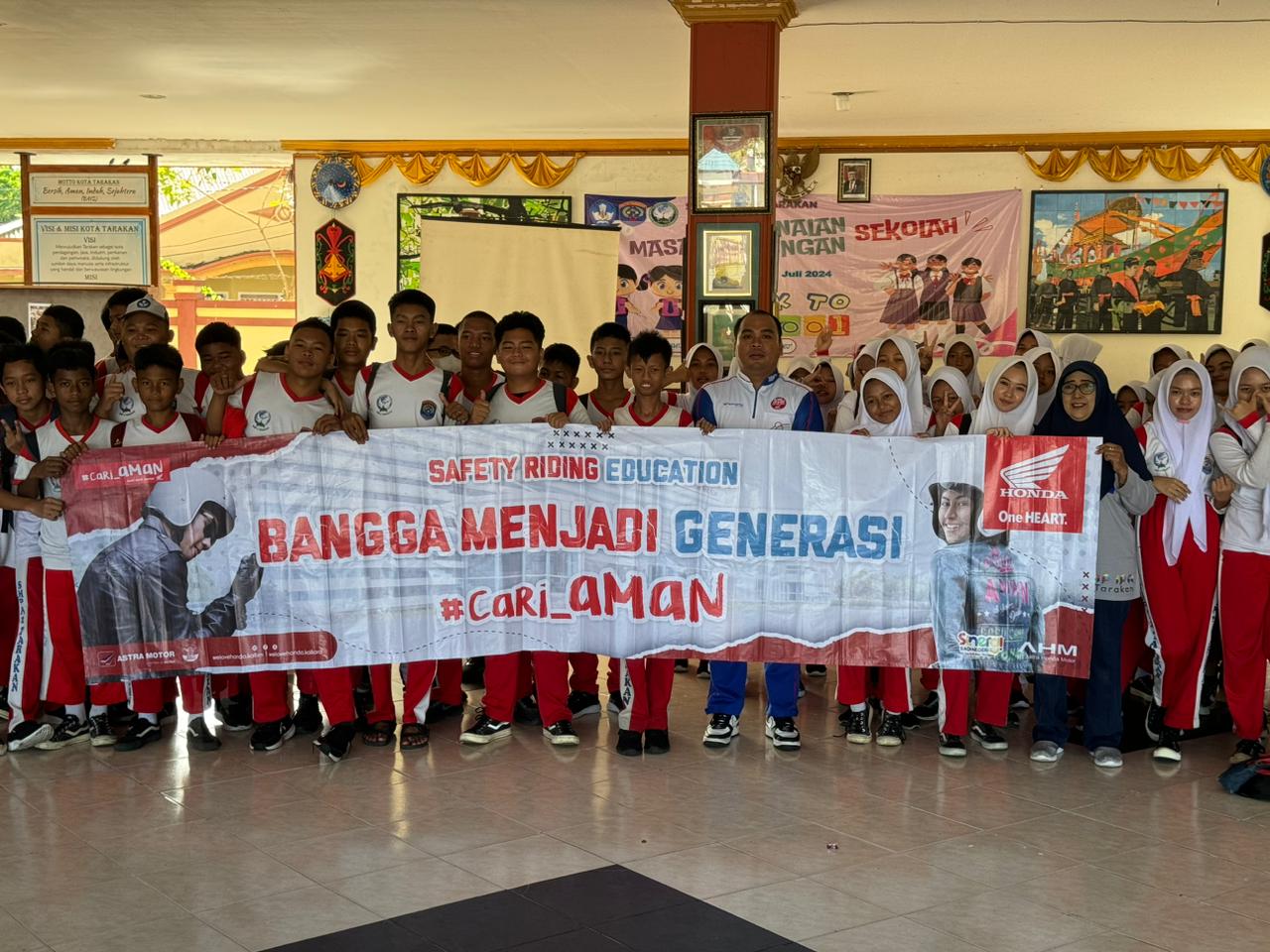 Keselamatan Berkendara, Astra Motor Kaltim 1 Sosialisasi Safety Riding di SMP Negeri 2 Tarakan