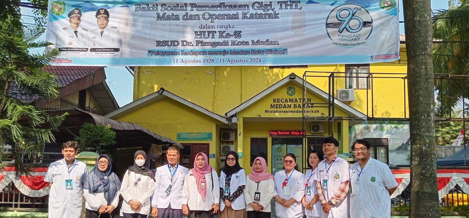  RSUD dr Pirngadi Medan melaksanakan bakti sosial berupa pemeriksaan mata gratis di tiga kecamatan