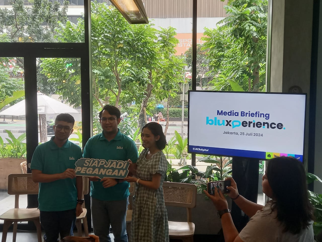 Media briefing bluXperience di Jakarta, Kamis, 25 Juli 2024.