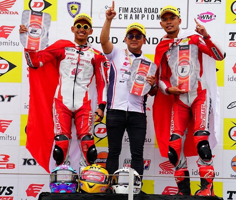 Tunggangi CBR, Astra Honda Borong Podium di ARRC Mandalika 