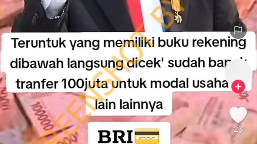 Waspada Penipuan! Jokowi Bagi-Bagi Uang untuk Pemegang Buku Rekening Bank BCA, BNI, BRI, dan Mandiri