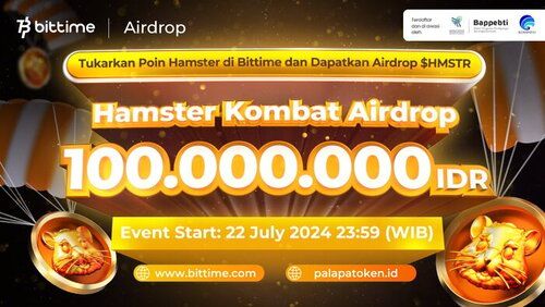 Airdrop Token Hamster Kombat (HMSTR), Bittime (Sumber: VRITIMES.com)
