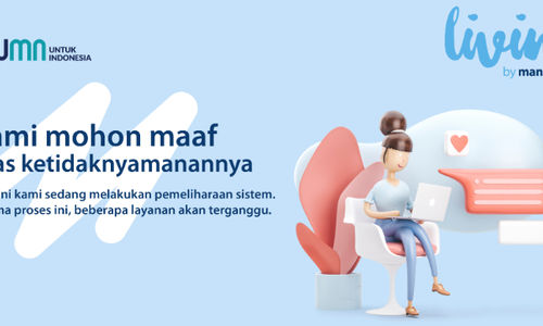 Keterangan gangguan Livin by Mandiri.