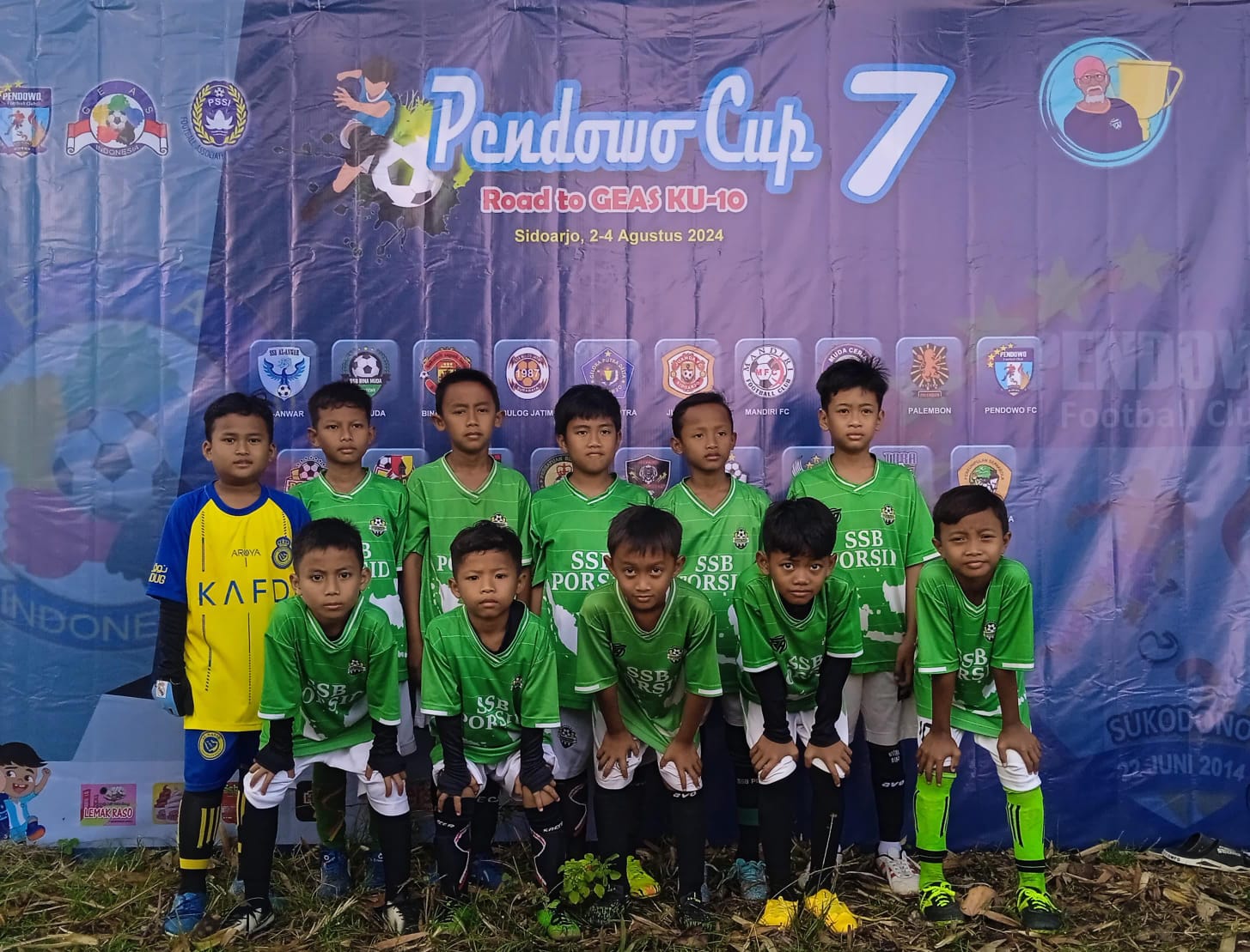 Porsid yang membuat kejutan lolos ke babak II Pendowo Cup 7 U-10 2024