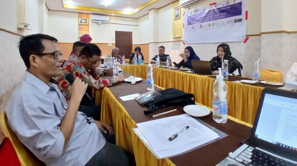 Ketua Presidium SFC TB-HIV dan Nafza, Syahri memaparkan program terkait dengan advokasi isu anak