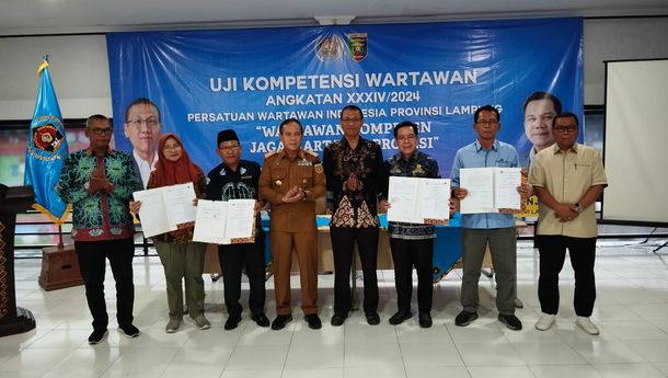 PWI Lampung dan Empat Kampus Kerjasama Pemberian Beasiswa untuk Wartawan