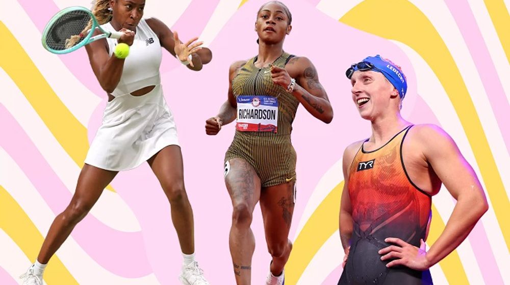 Ilustrasi atlet olimpiade.