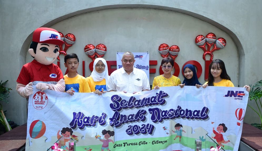 JNE berbagi Keceriaan Bersama,  pada Perayaan Hari Anak Nasional