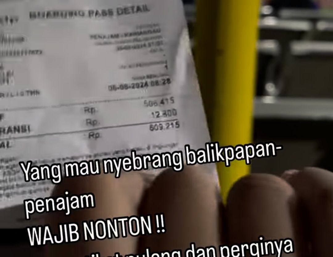 Tangkapan layar harga tiket pelabuhan feri Penajam.