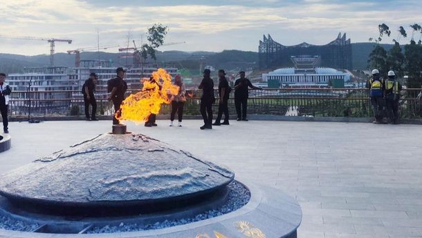 PGN Sukses Alirkan Gas Bumi ke Monumen Taman Kusuma Bangsa IKN