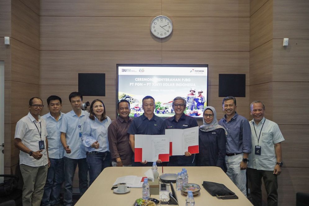 PT Perusahaan Gas Negara Tbk (PGN) selaku Subholding Gas Pertamina melakukan penandatanganan Perjanjian Supplier Integrity Agreement dengan PT Xinyi Solar Indonesia (XSI).