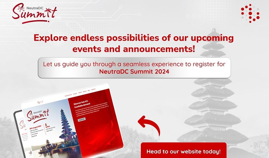 NeutraDC Summit 2024 akan digelar di Bali pada 26 Agustus 2024. Mengundang para pelaku bisnis teknologi, inovator teknologi dan pakar industri yang akan membahas “The Other Side of AI”