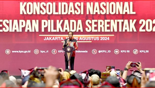 Saat Rapat Konsolidasi Nasional Kesiapan Pilkada 2024, Presiden Jokowi Tegaskan Pentingnya  Integritas Pemilu