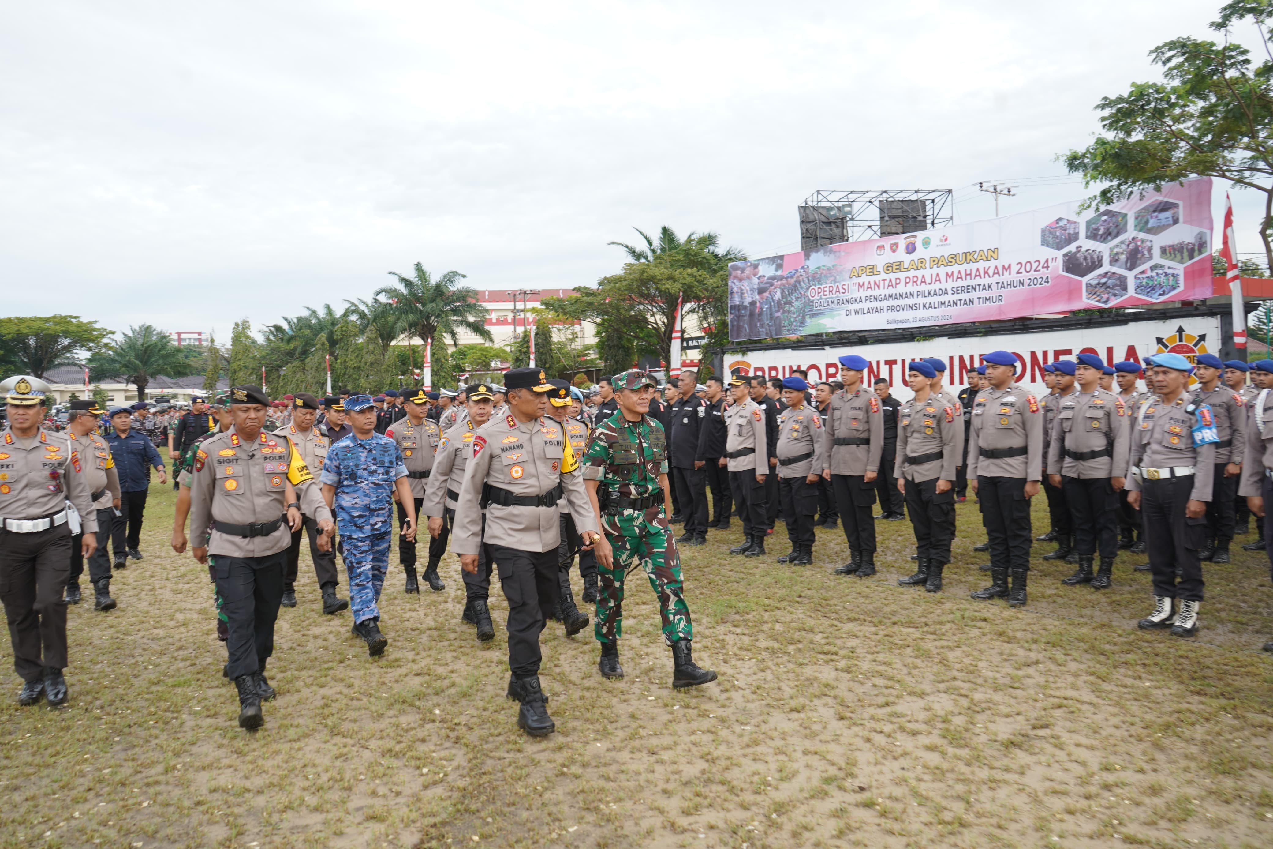 Pimpin Apel Gelar Pasukan Operasi Mantap Praja Mahakam 2024, Kapolda Kaltim Tekankan Netralitas Dalam Pelaksanaan Pilkada Serentak pada Jumat 23 Agustus 2024