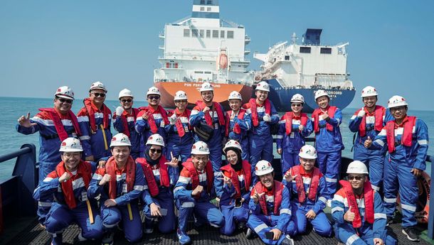 Asosiasi Industri Saksikan Penyaluran LNG di Terminal FSRU Lampung