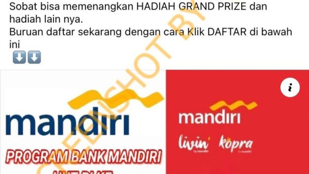 Waspada Penipuan: Gebyar Undian Mandiri Merayakan Kemerdekaan RI