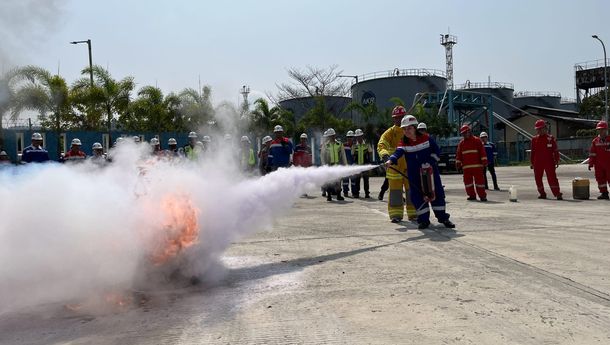 Pertamina, Pelindo dan KSKP Tingkatkan Kewaspadaan dengan Refreshment APAR dan APAB