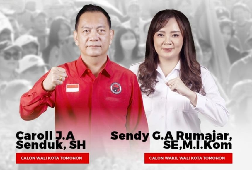 Pasangan Caroll Senduk-Sendy Rumajar. (Foto:Istimewa)